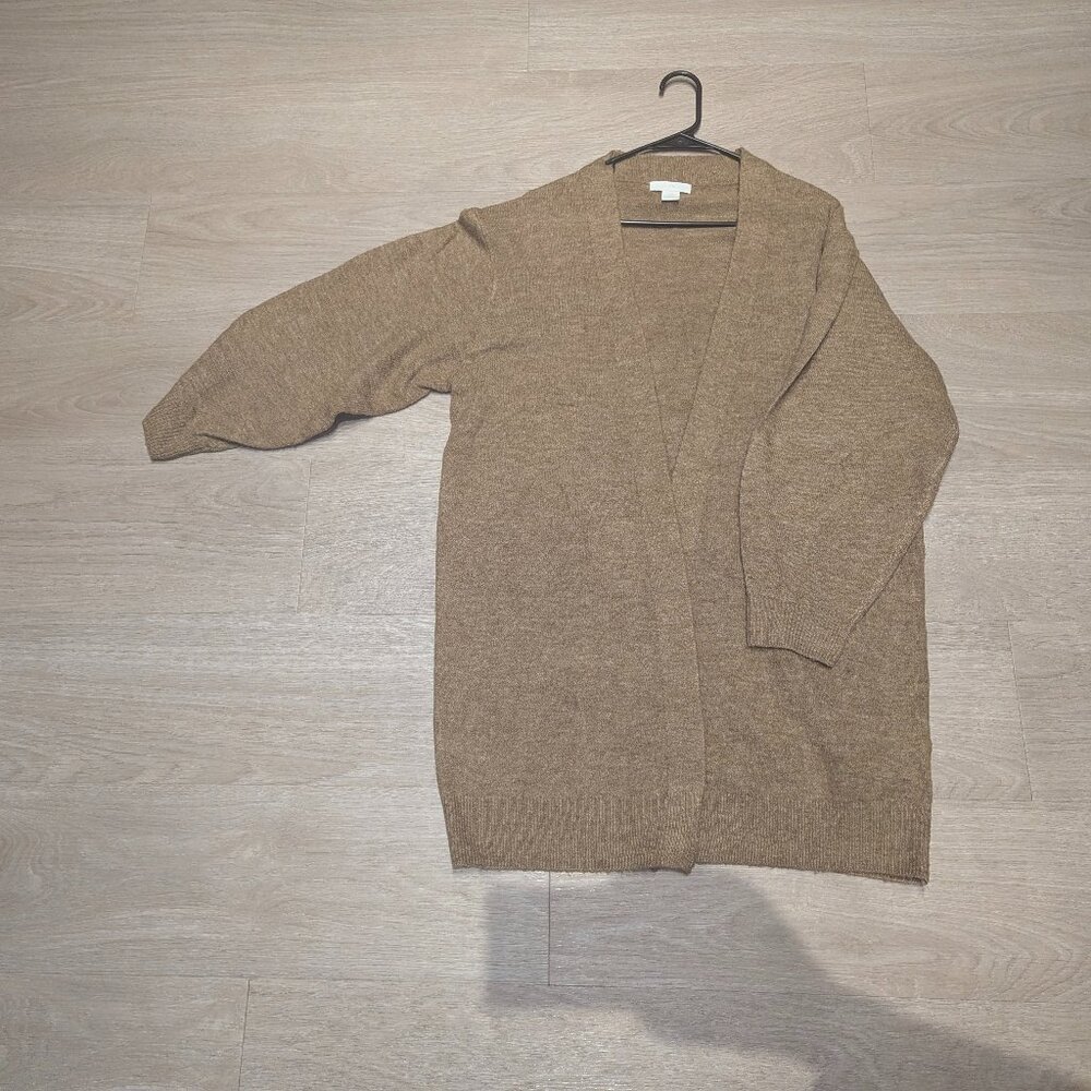 H&M Brown Open-Front Women's Cardigan
